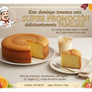 Excelente Sabor Keke de VAINILLA!