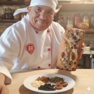 Nuestro Chef y su keke de Vainilla y granos